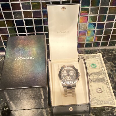 Reloj MOVADO Cronógrafo Modelo 84 R5 1890 S/S Esfera Satinada