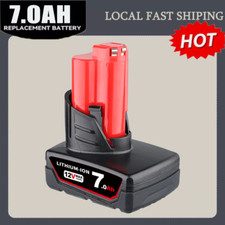 7.0Ah Battery Replacement for Milwaukee M-12 Battery 12V Lithium Ion 48-11 US