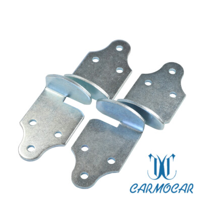 8-Piece Trailer Stake Rack Connector Brackets - 90° Straight Zinc-Plated Steel Latch Set For Wood Sides - View #9