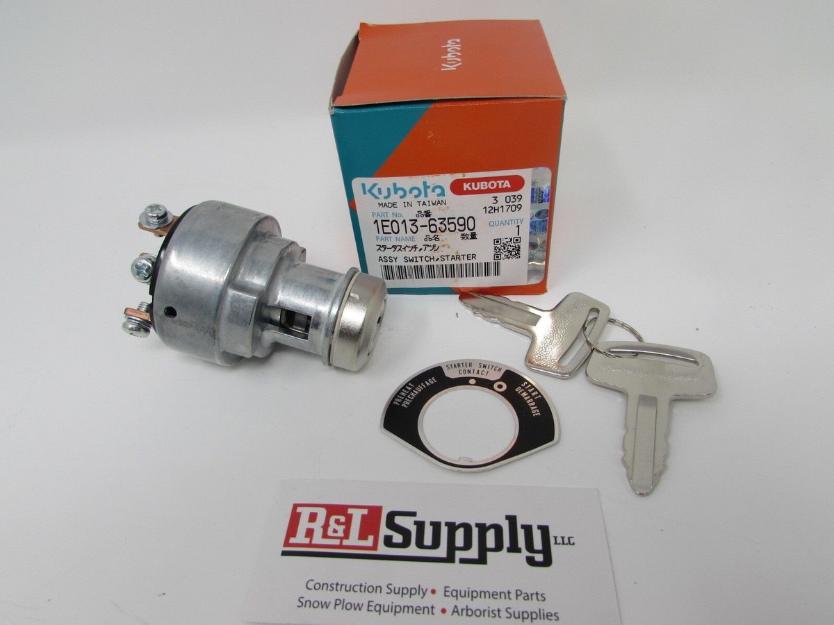Kubota Ignition Key Switch 1e013-63590 Turf Mower Power