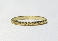 Gold Ring, Gold Pattern Ring, Textured Gold Ring,Gold Filled Ring, Stack Ring