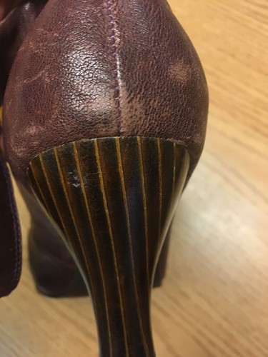 Zapatos de salón Jeffrey Campbell Edson 2 con correa al tobillo tacón alto, púrpura ciruela, 9 - Imagen 6 de 7