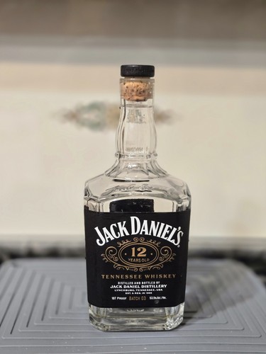 Jack Daniels 12 Year Batch 3 Empty Unrinsed Bottle