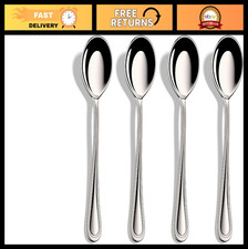 Set of 12 Stainless Steel Soup Spoons - 7-Inch, Dishwasher Safe, Durable Cutlery