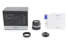 UNUSED BOX Voigtlander Color Skopar 50mm f/2.2 VM Black Lens Leica M From Japan