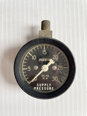 #ad Vintage Foxboro Supply Pressure Gauge 0 30 Made In USA $9.50
