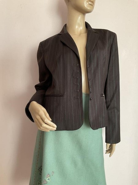 Women Allen by A.B.S Blazer Brown Polyester 40 / L