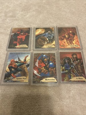 SKYBOX - MARVEL CREATORS COLLECTION - EDITOR CHOICE CHASE CARD SET OF 6 - 1998