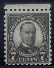 SC#588, 1923--7c William McKinley, Perf. 10, M/NH