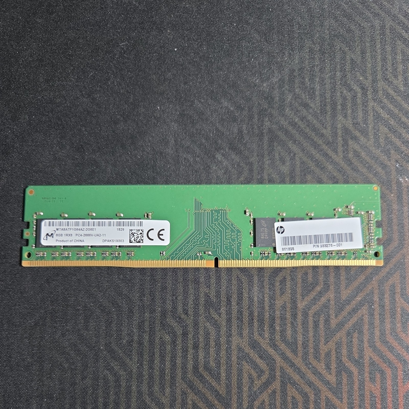 Micron 8GB 1RX8 PC4 2666V UA2 11 Memory (MTA8ATF1G64AZ-2G6E1)