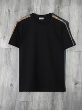 Burberry Slim Fit Check Trim Cotton T-Shirt Mens Large Pre Owned Excellent Clean
