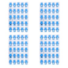100 PCS LC Fiber Optic Coupler Adapter LC to LC Duplex Singlemode SM Plug
