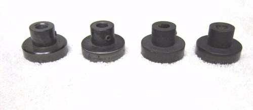 (FOUR) 1.125" ALUMINUM DRIVE FLAT BELT PULLEYS-.312" WIDE WITH A .312" CENTER