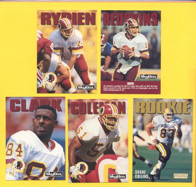 1992 Skybox Impact Washington Redskins Set MARK RYPIEN JOE JACOBY BRIAN MITCHELL