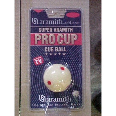 Game Ball Cueball (White) 52.4 Snooker Aramith Pro Cup with 6 Red Dots