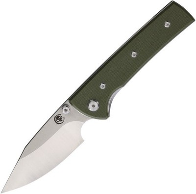 Chaves Knives Scapegoat Street Linerlock Folding Knife Green