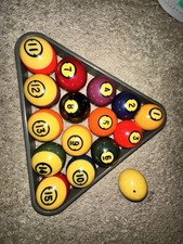 Vintage Brunswick Centennial Pool Balls Used Collectable Billiard Balls Full Set