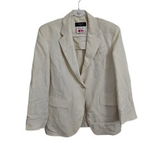 Max Mara Weekend Linen Blazer 4 Cream Jacket Lily With Love Single Breasted