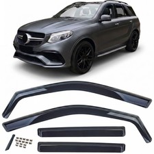 Windabweiser Regenabweiser 4-teilig Schwarz für Mercedes GLE W166 2015-2019 Windabweiser Regenabweiser 4-teilig Schwarz für Mercedes GLE W166 2015-2019