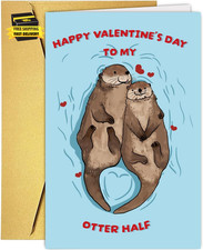 Romantic Valentine'S Day Card Gift Him Her, Cute Valentines Day Card Husband Wif