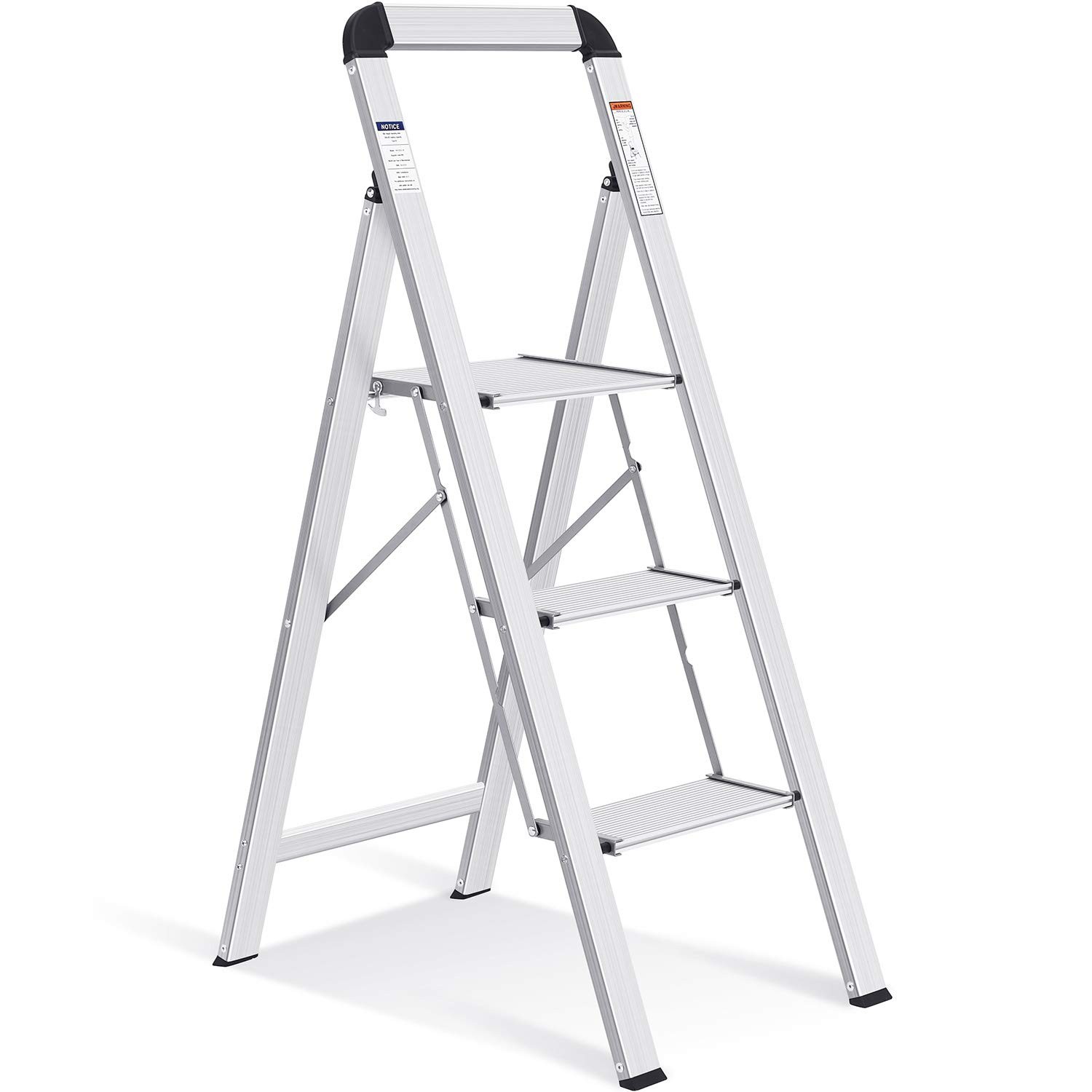 Scala 3 Gradini KINGRACK: Design Slim in Alluminio con Impugnatura Soft