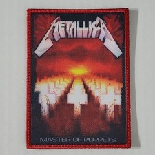 METALLICA Master Of Puppets SMALL PATCH Printed Band Logo