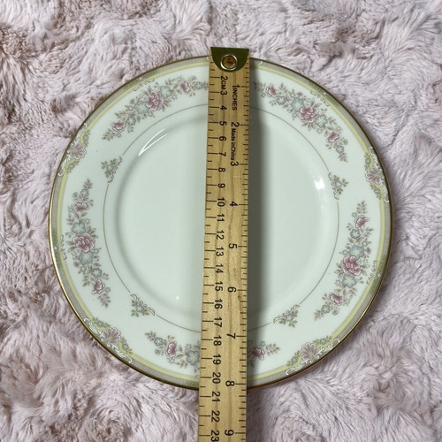 Lenox Chesapeake 5 pezzi set posto fine Cina Biege floreale rosa con bordo oro - Foto 7 di 20