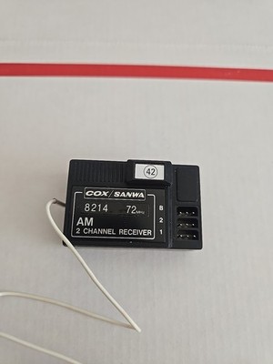 Cox / Sanwa 72 mhz AM 2 channel receiver, 8214