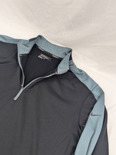Nike Golf Tour Performance Pullover Mens Large Black Quarter Zip Therma Fit