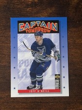1996-97 Whalers Jeff O’Neill  UD Collector's Choice CAPTAIN TOMORROW #343