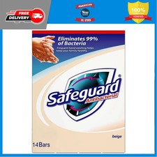 Safeguard Antibacterial Bar Soap Beige 4oz 14 Bars Total