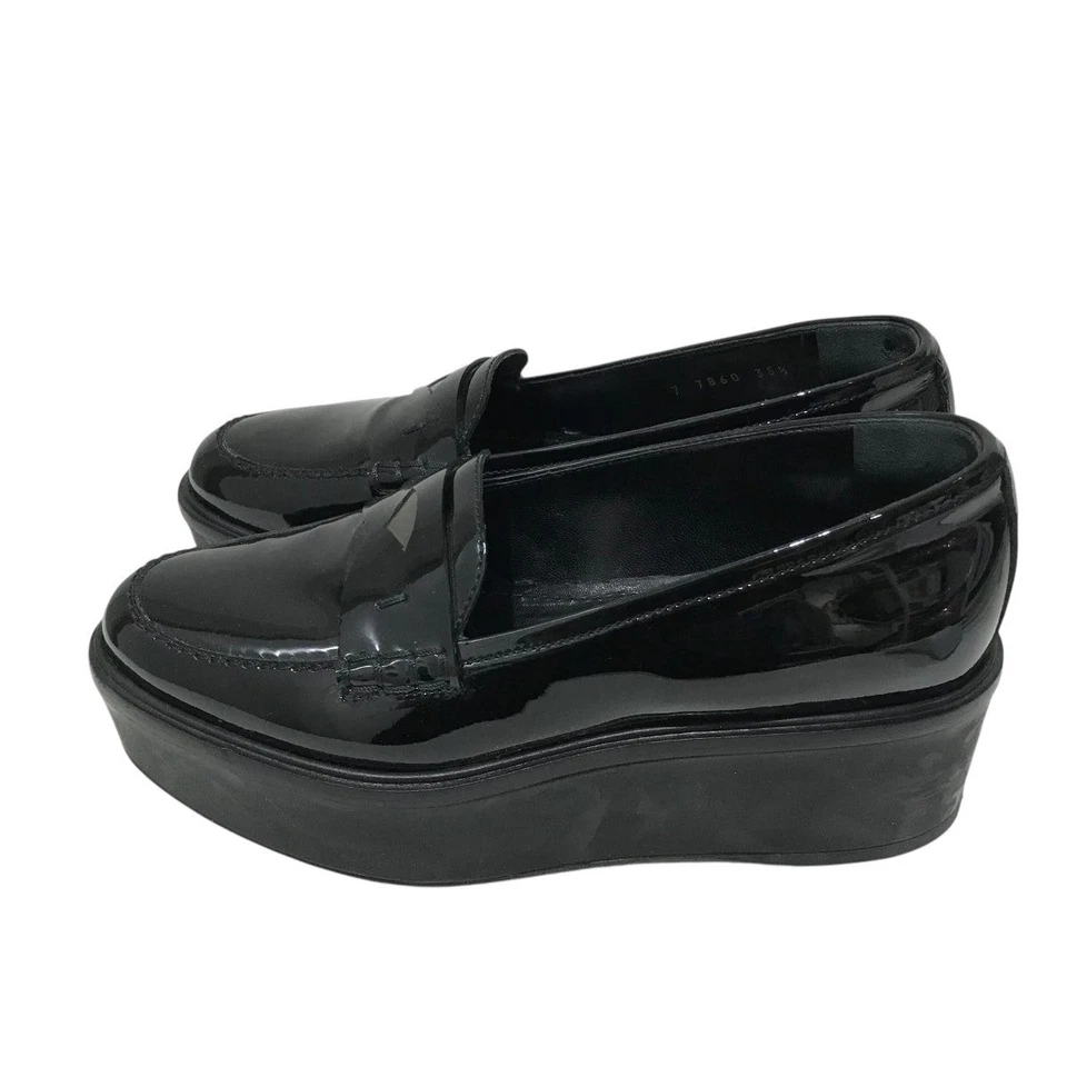 Sergio Rossi 平底鞋女式 35.5 码黑色漆皮 — 第 3/4 张图片