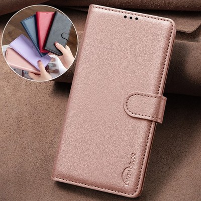 For Samsung Galaxy S26 Ultra S25 S24-S22 Leather Flip Stand Card Slots PhoneCase