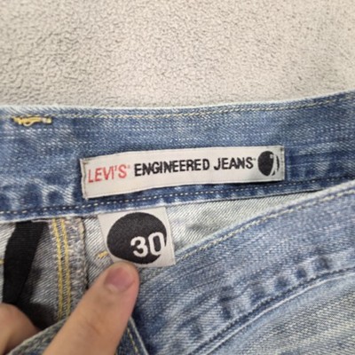 Vintage Levis Engineered Jeans Mens Blue Relaxed Twisted Baggy
