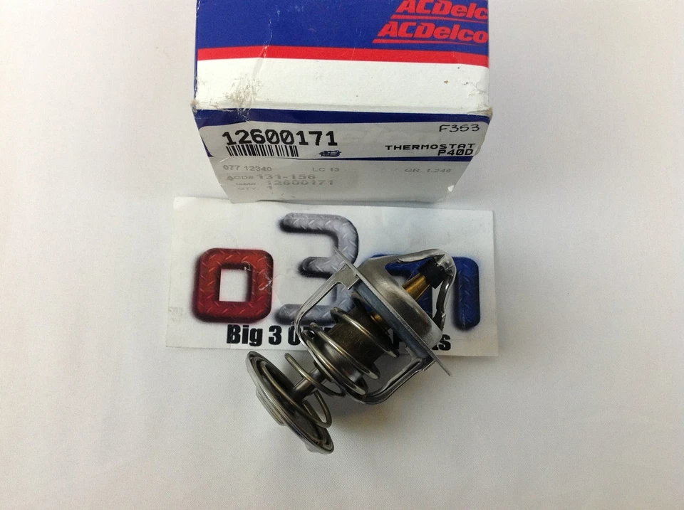 Termostato refrigerante motor Chevrolet Buick GMC Pontiac Cadillac nuevo OEM 12600171 Foto 2 de 4