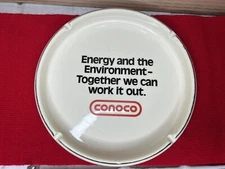 Vintage CONOCO Oil Co Advertising Ashtray Energy and the environment together we