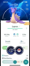 Pokémon go - Shiny Lapras with Blanche Accessory have Background - TRADE or PTC