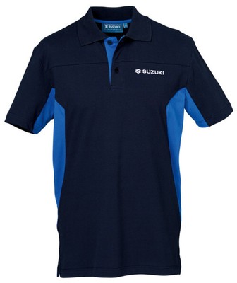 SUZUKI Original Team Polo-Shirt, Blau-Schwarz, S / 48