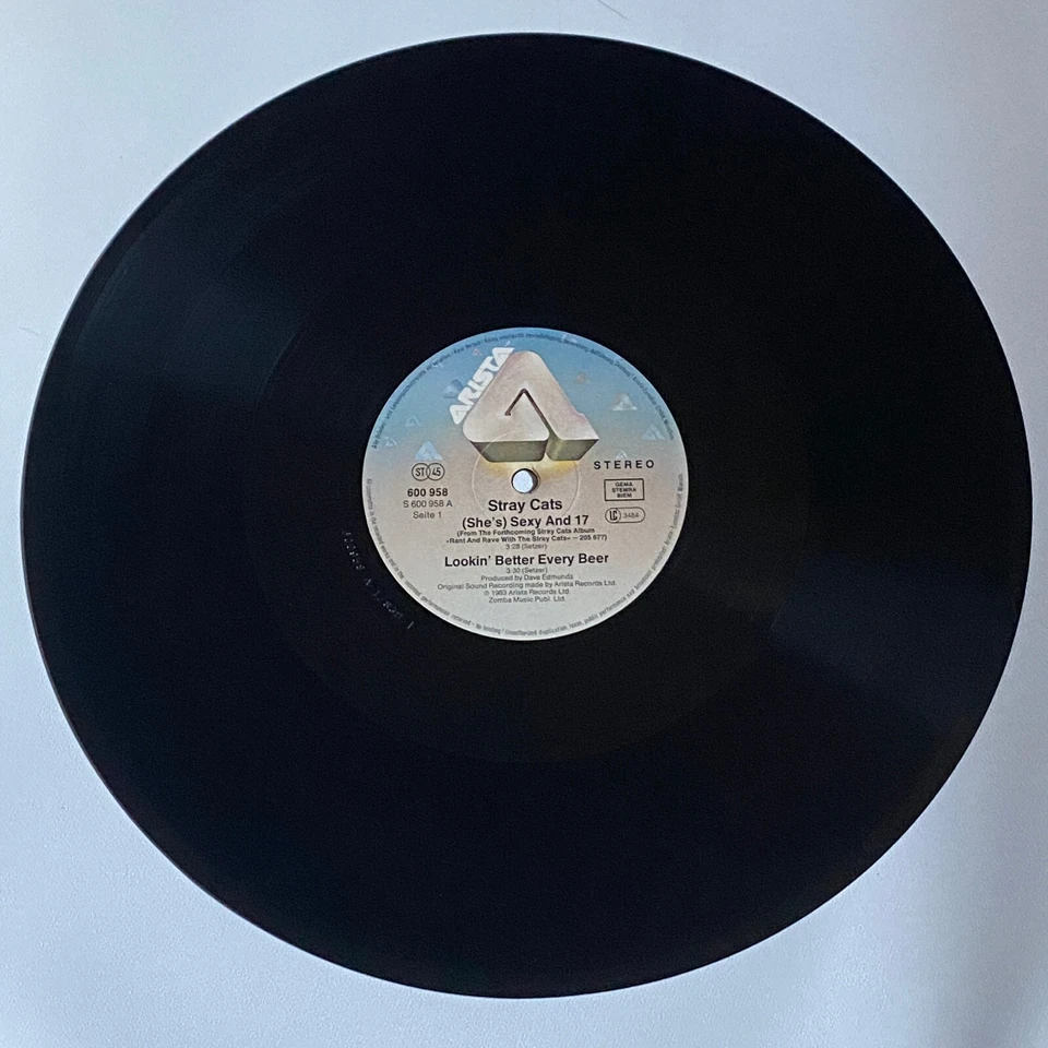STRAY CATS - SEXY + 17 ORIG 1983 4 TRACK MAXI SINGLE GERMAN PRESSING EXCELLENT - Image 3 of 4
