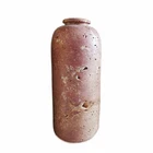 Red Travertine Table Flower Vase H.25Cm