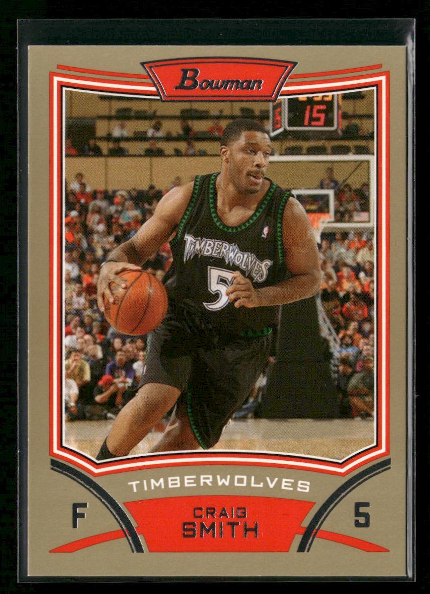 2008-09 Bowman #75 Craig Smith Gold #/50