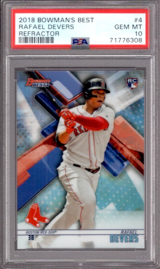 RAFAEL DEVERS 2018 Bowman's Best #4 PSA 10 Gem Mint Refractor Rookie RC