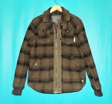Jacke Sehr Heiß G-Star Neu Colorado Karo Leinen -mischung Größe L