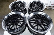 18x8 Black 5x120 Flow Formed Wheels Rims Bmw 3 Series Impala Malibu Honda Pilot
