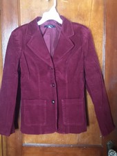 Vintage Chadwick’s Wine Corduroy Blazer Size 4