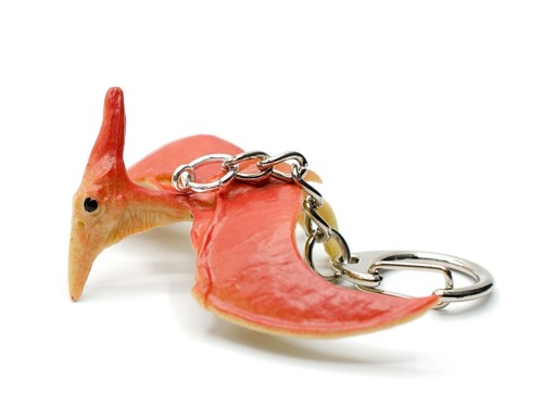 Pteranodon Pterosaur Keychain Miniblings Dinosaur Red Adult