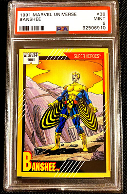 PSA 9 MINT 1991 MARVEL UNIVERSE BANSHEE #36 COMICS CARD G5337 | eBay