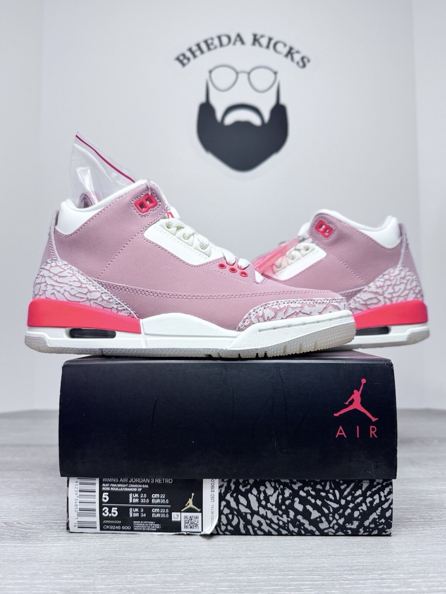 jordan 3 rust pink sizes