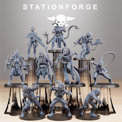 GrimCorp Kopfgeldjäger aus Station Forge 32mm