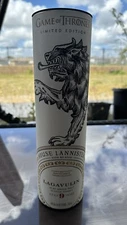 GAME OF THRONES House Lannister Collectible Bottle Scotch Whisky LAGAVULIN - 9 Y